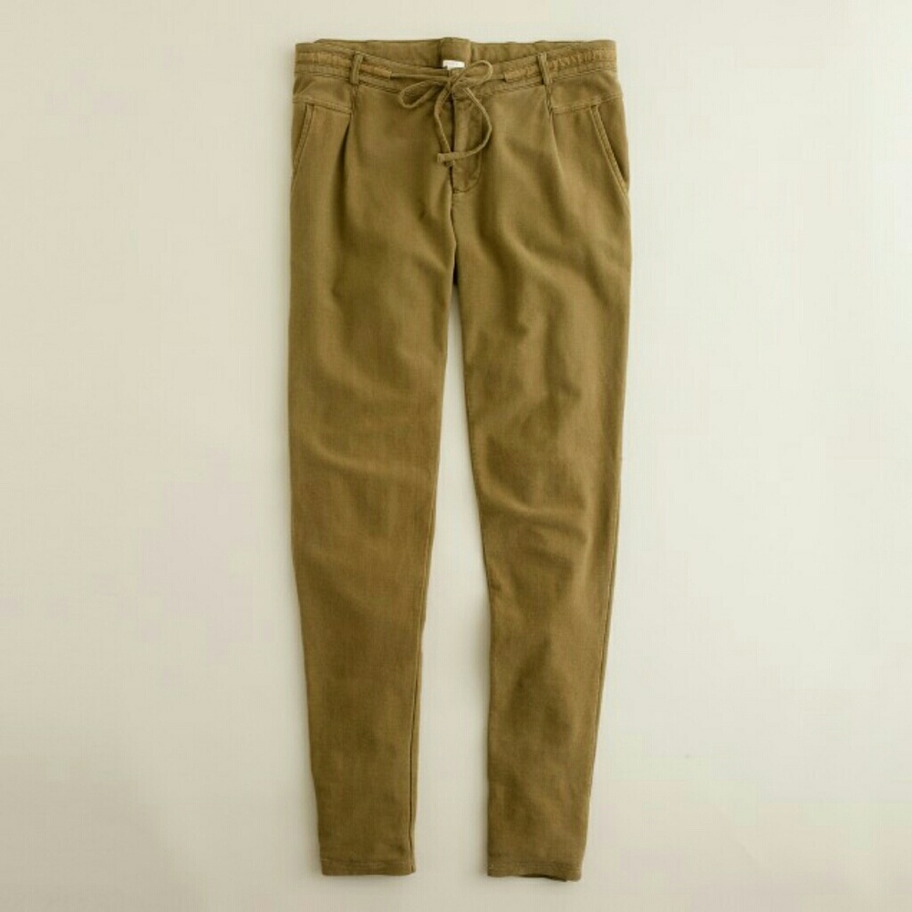 SOLD^^JCREW slouchy knit twill pant - Picture 2 of 5